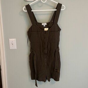 Evereve Army-Green Romper - Size M